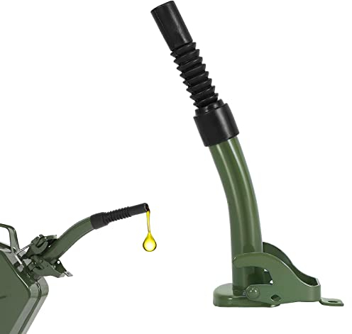 Ausgießer Benzinkanister Metall, Reservekanister Ausgießer, Tankstutzen Ausgußstutzen, Kraftstoffkanister Auslaufrohr, für 5, 10 und 20 Liter Metallkanister