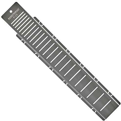 MusicNomad MN802 Fret Shield™ - Griffbrettschutzwerkzeug für Bundpolierarbeiten an Gitarren mit 25 Mensur | Schützt das gesamte Griffbrett beim Polieren auf 63,5 cm großen Gitarren