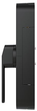 ABUS Fensterantrieb WINTECTO One – Smarter Fenstergriff für Fenster, Balkon- und Terrassentür – mit Alarmfunktion – einfache Montage ohne Bohren – Schwarz, gleichschließend (AL0125)