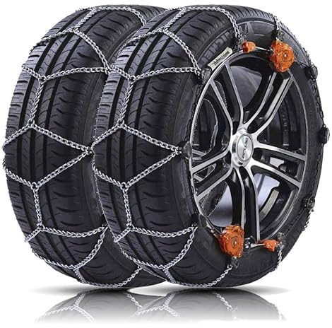 Weissenfels Schneeketten, Auto Zubehör Winter, Kette Auto, 7 mm – Modell Sieben M45 – Größe 205/55 R16 – TÜV, CUNA und ONORM V5117 – für Autos mit mittlerem und großem Hubraum