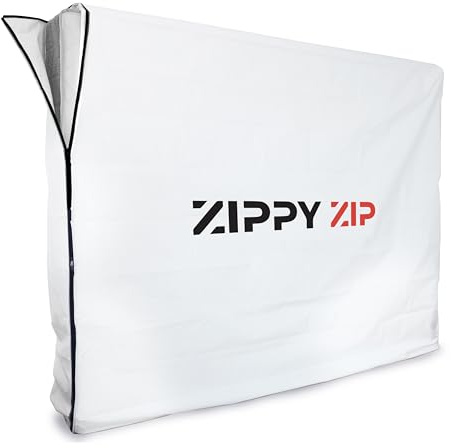 ZIPPYZIP – Housse de Protection en Plastique pour Matelas – 3 Tailles Disponibles – Sac de Rangement Résistant à l'Eau, aux Déchirures – Déménagement, Stockage & Transport (140x200)