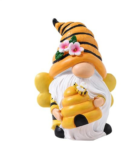 Figurine De Nain D'abeille - Statue De Nain De Jardin, Décorations De Statue De Gnome | Figurines De Jardin Design Délicat, Jolis Ornements De Statue De Gnome, Décoration De Gnome D'abeille