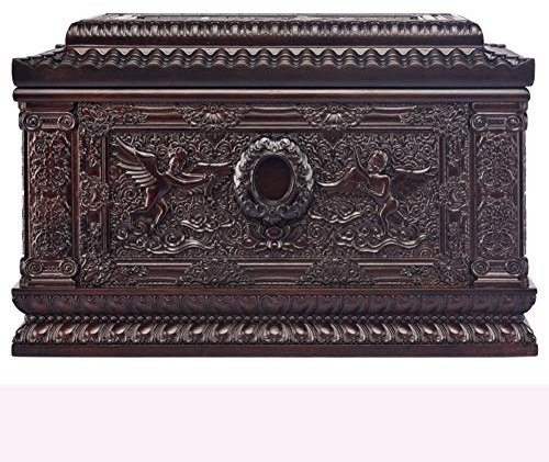 Urne für Asche, Bestattungszubehör, Massivholzmaterial, feuchtigkeitsbeständig, kann menschliche Asche aufbewahren, perfektes Souvenir, 33 x 22 x 22 cm (Farbe: #1) Interesting Life