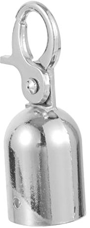 GETAJGHSD Embout De Corde Avec Crochet Argenté Arrêt De Cordon Métallique Pour Contrôle De Foule Fixation Sécurisée Pour Barrières Et Rambardes Usage Polyvalent Professionnel Et Domestique