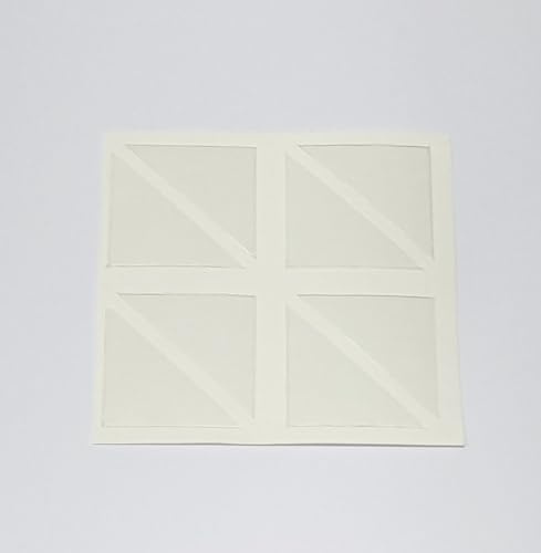 Cantoneras Adhesivas 120 × 120 mm – Pack 100 uds – Protectores de Esquinas Autoadhesivos para Carpetas, Libros, Archivadores o Packaging – Distribuido por Mecaring