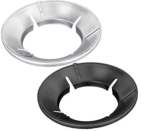 BAZEITFLOW 2piezas Anillo De Puntas Para Wok Soporte Metálico Resistente Al Viento Compatible Estufas De Gas