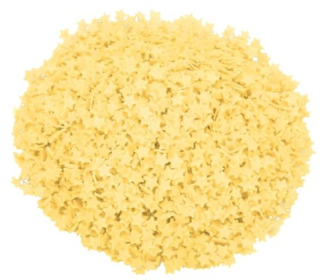 sourcing map Fake Sprinkles, 100G Star Resin Fake Candy Sugar Faux Sprinkles Polymer Clay Slices for Nail Art DIY Crafts Cake Dessert Phone Case Shaker Card Filler, Yellow