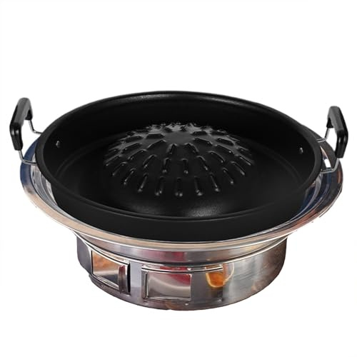 Barbecue au charbon de bois, barbecue portable, barbecue de table, barbecue domestique, cuisinière à charbon polyvalente, for l'extérieur, pique-nique, camping, barbecue, jardin, outil de cuisson(Blac