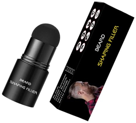 Homoyoyo Bartfüllstift für Männer Natürlicher Bart Concealer Sicherer Bart Shaping Stick Tragbarer Leichter Bartverdichter Hautfreundlich für Dichteres Gepflegtes Bartstyling