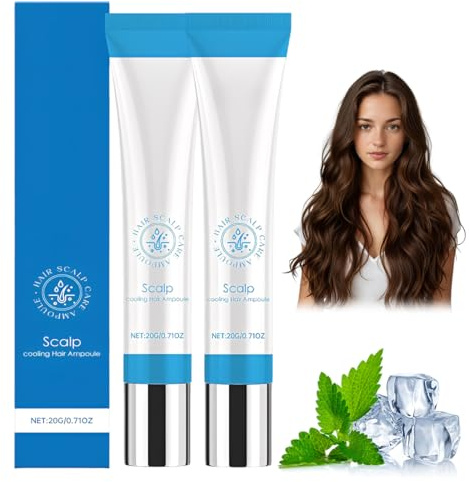 2 pièces Scalp Serums, 20g Hair Growth Serums, Scalpy Cooling Hair Ampoule, Cuir Chute Chevelu Sérum, Gardez votre cuir chevelu propre et non gras, maintenez un cuir chevelu sain