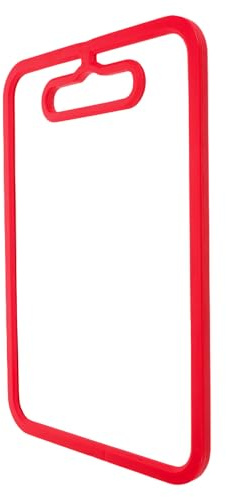 Hohopeti Tabla de Cortar de Vidrio Templado Transparente Antideslizante y Resistente al Calor Tamaño Pequeño 32X22X1 CM Doble Cara para Verduras y Carne Protector de Encimera para