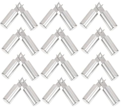 HOODANCOS Lot de 20 Fourchettes à Maïs Réutilisables en Acier Inoxydable, Porte-maïs Portable Multifonction pour Barbecue, Brochettes de Fruits Compactes, Accessoires Cuisine Professionnels