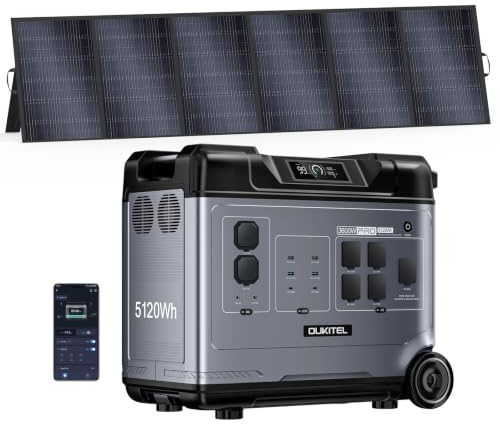 OUKITEL Generador Solar 5120Wh con Panel Solar de 500W