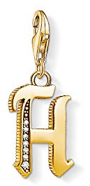 Thomas Sabo Damen Charm-Anhänger L Buchstabe Charm Club 925 Sterling Silber 1618-414-39