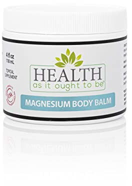 Magnesium Body Balm for Muscle Relief | All Natural Magnesium Oil Body Balm Infused with Arnica, Aloe Vera, Jojoba & Coconut Oil | For Headaches, Cramps, & Fast Muscle Relief | 4-Ounce