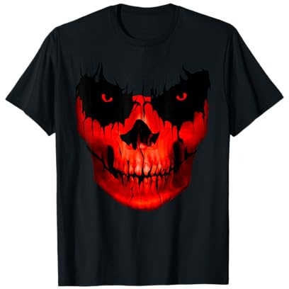 Totenkopf Skull Schwarz Düster Grusel Skulls T-Shirt
