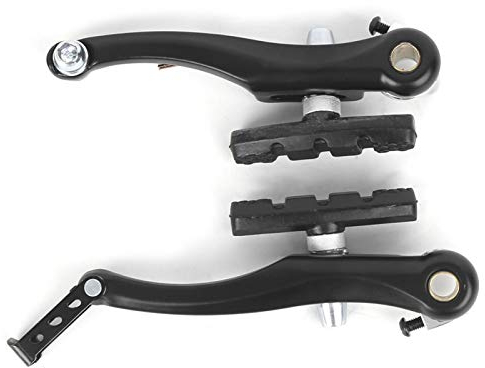 1 Paar Fahrrad V-Bremse Aluminiumlegierung Vorderrad hinten Fahrrad V-Bremssatz mit Bremsnudel-Verriegelungsschrauben Bremsmanschette(1 Pair)