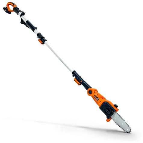 SuperHandy Pole Chain Saw Cordless 20cm with 20V Battery Pack, Extension Pole Chainsaw for Branch Cutting and Tree Trimming