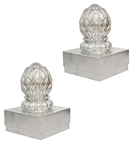 CLLX 2 X Chapeau Poteau Bois 100X100 Mm - Chapeau Poteau Bois en Forme De Pyramide en D'Aluminiumpour Poteaux en Bois