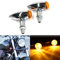 JMTBNO 2x Intermitentes Moto Homologados Bombillas Indicadores de la Motocicleta Luz de Señal de Giro Bala Halógeno Lámpara Ámbar Luces 12V para Cruiser Chopper Bobber Cafe Racer Scooter