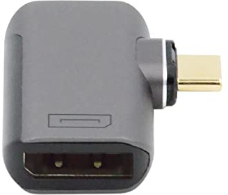 NFHK Magnetic Angled Type USB-C Type C to DP Displayport Monitor Converter Adapter 4K 2K 60Hz für Tablet & Phone & Laptop
