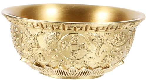 Cabilock Messingschale Feng Shui Reichtum Deko Cornucopia Schale 3.15 Zoll Kreative Aufbewahrung Schale Geschenk Wohnaccessoires