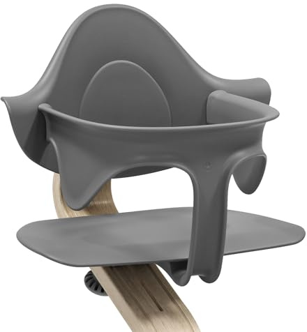 Baby Set Stokke Nomi, Gris - Apporte confort, soutien latéral et dorsal pour le bébé qui se tient assis - Compatible avec toutes les chaises Nomi