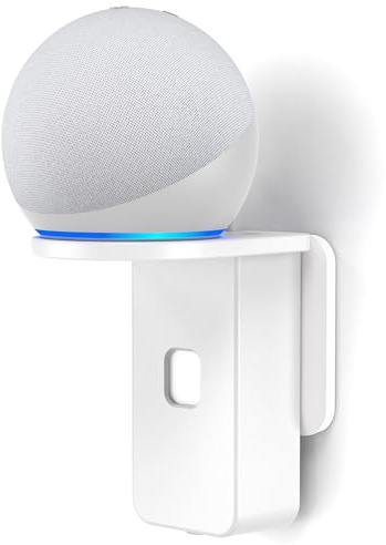 Cozycase Support Mural pour Pop/Dot/Google Nest Mini - Support Mural Peu encombrant avec Gestion intégrée des câbles (Blanc)