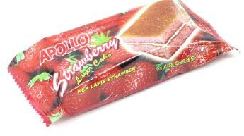 Apollo Lot de 24 gâteaux à carreaux aux fraises Halal