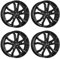 4x Dezent Felgen Alufelgen TV black 7.5Jx18 ET51 5x114,3 kompatibel mit Kia Carens deed Ceed Pro Ceed Soul Venga Niro Proceed Sportage