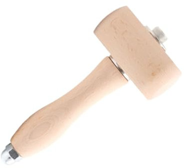 KONTONTY Marteau Bois Pour Sculpture Maillet De Gravure Sur Cuir Diy Outil De Création Manuel