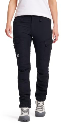 RevolutionRace Damen RVRC GP Pants, Hose zum Wandern und für viele Outdoor-Aktivitäten, Black, L