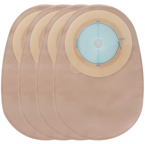 VLOOKUP 20 PCS Colostomy Bags,Ostomy Supplies,One-Piece Closed Ostomy Bags for Ileostomy Stoma Care