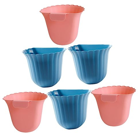 IMIKEYA 1 Set Cestino per immondizia montato a parete Cestino per rifiuti da cucina appeso Barattoli per rifiuti sottili per cucina cassetto della spazzatura appeso cestino porta 6 pezzi