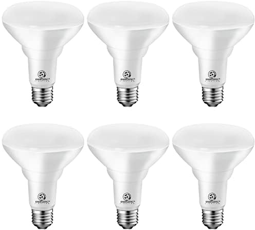Energetic LED Flood Light Bulbs BR30, 65W Equivalent, CRI 90, Dimmable, Soft White 2700K, 750lm, Indoor Flood Lights for Recessed Cans, 6 Pack