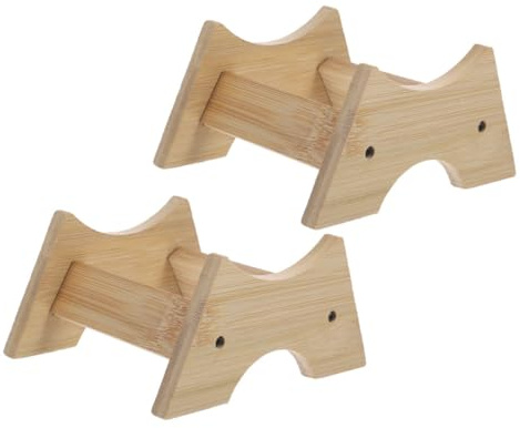LIFKOME Soporte para Dispensador de Agua de Encimera de Madera 2piezas | Base Estable para Barril y Jarras, Acabado Elegante, Mantenimiento Sencillo, Uso en Cocina y Mostrador