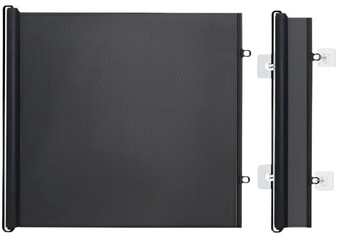 Barrera Puerta Perros, Seguridad, Extensible, Puertas De Malla Protectores Extra Anchas para Perros para Mascotas De Bebé, No Drilling Retractable Baby Gate, 110x78 Cm