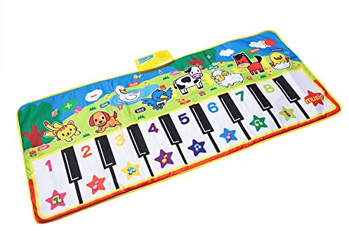 RIZGHWOY Coperta di Educazione al Precoce Portatile con 8 Rumore Animale e Bambino o