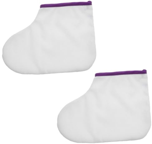 TEHAUX Fundas de Poliéster para Tratamiento de Cera en Pies y Manos, de Guantes Hidratantes para Spa y Salón que Estimulan Tejidos y Mejoran Absorción