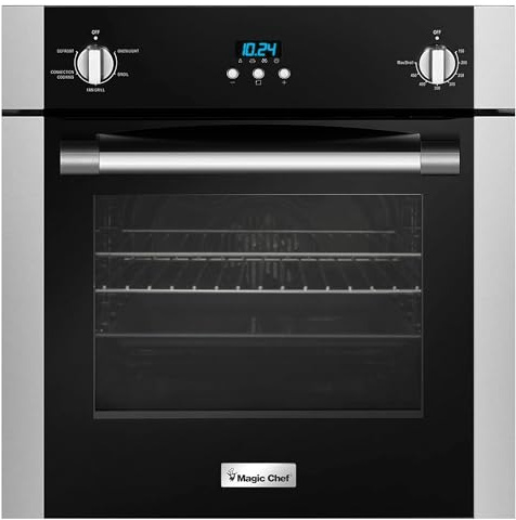 Magic Chef MCSWOE24S Electric 24 2.2 cu. ft. Single Wall Oven with Convection, Stainless Steel