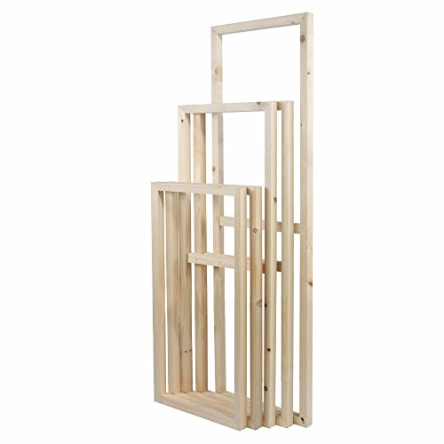 5 Pieces Wooden Inner Frames Set Match for Canvas Wall Art Paintings, 80x150cm Overall (32x60 inch Overall), 30x40cm + 30x60cm + 30x80cm + 30x60cm + 30x40cm (1 Premium Thick, Bracket Mounted)