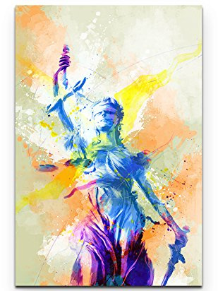 Justicia I 90x60cm auf Leinwand gespannt fertig zum aufhängen