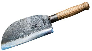 Schmiedeglut | FireKitchen-Messer I Rustikales Kochmesser | FK2 I Grillmesser | Outdoormesser | rustikales Fleischmesser I BBQ Messer I Hackmesser I Campingmesser I Zufriedenheitsgarantie