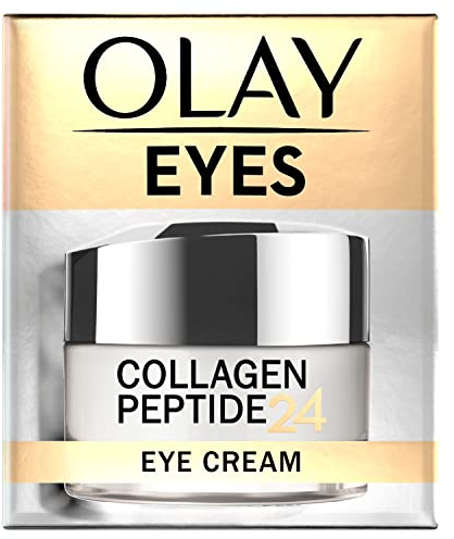 Olay Collagen Peptide Eye Cream, Skincare with Niacinamide 99% Purity and Antioxidant Vitamin E. Advanced Anti Ageing Skin Care with 3 Actions: Strengthens, Restores, Hydrates, 15ml
