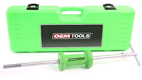 OEMTOOLS 37033 5 Pound Slide Hammer Puller, Heavy Duty Automotive Versatile Use Bearing Hammer, Pull Dents, Remove Bearings and More, Chrome Plated with Carrying Case