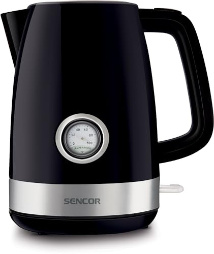 Bouilloire Électrique avec Voyant Lumineux, 1.7 L Capacité, 2150W, Noir Sencor SWK 1798BK