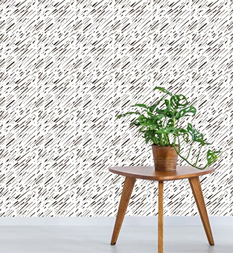 Myphotostation - Papel pintado geométrico moderno para despegar y pegar, papel tapiz autoadhesivo extraíble de 20 pulgadas de ancho x 124 pulgadas de alto