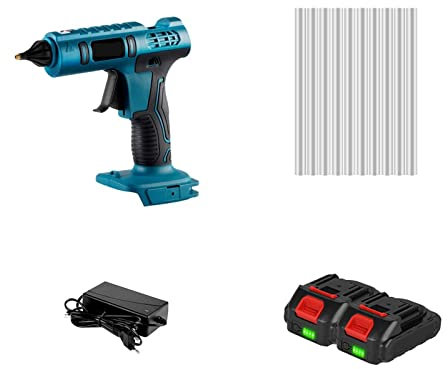 Pistola per colla a caldo Pistola For Colla A Caldo Elettrica Cordless Ugello In Rame Antiscottatura Ricaricabile Strumento Di Riparazione Fai-da-te Con Stick Di Colla For Batteria per progetti artigi