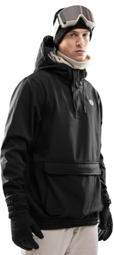 SIROKO - Giacca da Snowboard con Tasca a Marsupio W3 North Ice - M - Nero