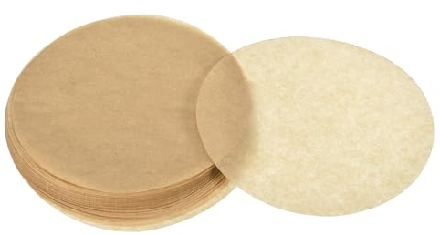 uxcell 100pcs Parchment Paper Rounds 4 Inch, Round Parchment Paper Non Stick for Baking Small Cakes, Separating Frozen Meat, Toaster Oven, Brown
